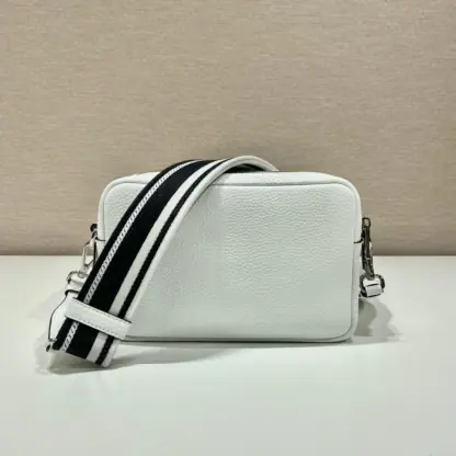  Prada Medium leather bag White Shoulder bag #3809 - Image 4
