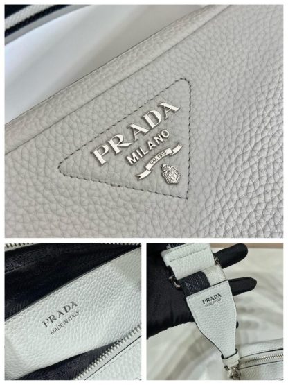  Prada Medium leather bag White Shoulder bag #3809 - Image 2