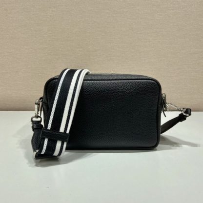  Prada Medium leather bag Black Shoulder bag #3810 - Image 7