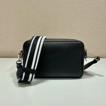  Prada Medium leather bag Black Shoulder bag #3810 - Image 7