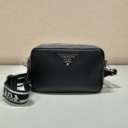  Prada Medium leather bag Black Shoulder bag #3810 - Image 5