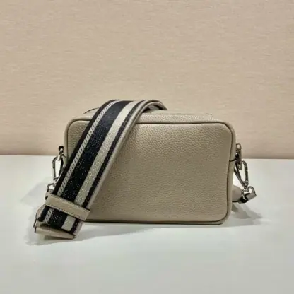  Prada Medium leather bag Clay Grey Shoulder bag #3808 - Image 7