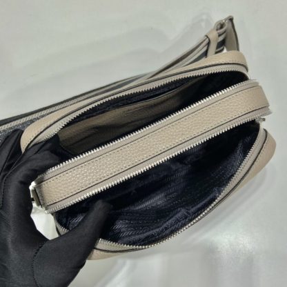  Prada Medium leather bag Clay Grey Shoulder bag #3808 - Image 5