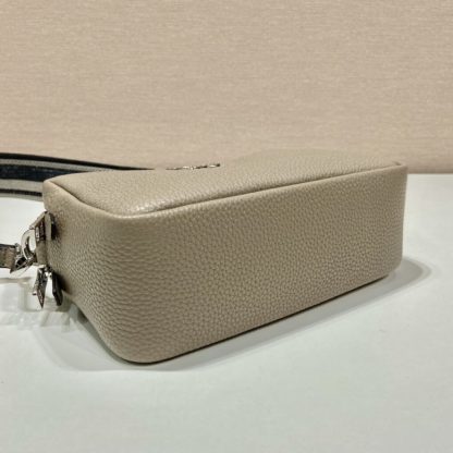  Prada Medium leather bag Clay Grey Shoulder bag #3808 - Image 3
