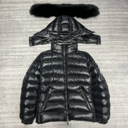  Moncler BADYF HOODED SHORT DOWN JACKET WOMEN BLACK #3815 - Image 3