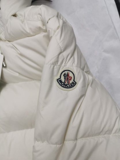 REPLICA MEN'S MONCLER CARDERE HOODED SHORT DOWN JACKET WHITE #3912 - Image 7