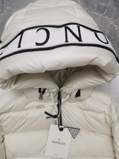 REPLICA MEN'S MONCLER CARDERE HOODED SHORT DOWN JACKET WHITE #3912 - Image 5