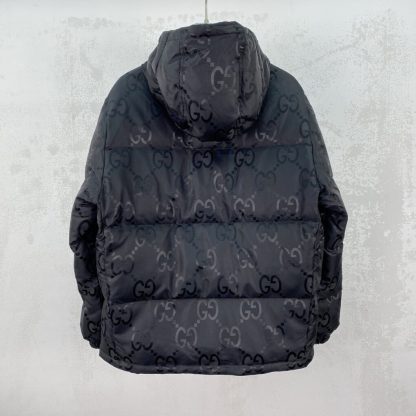  GUCCI MEN'S JUMBO GG CANVAS DOWN JACKET 698710 #3834 - Image 3