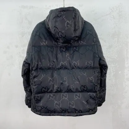  GUCCI MEN'S JUMBO GG CANVAS DOWN JACKET 698710 #3834 - Image 3