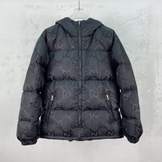 Replica GUCCI MEN'S JUMBO GG CANVAS DOWN JACKET 698710 #3834
