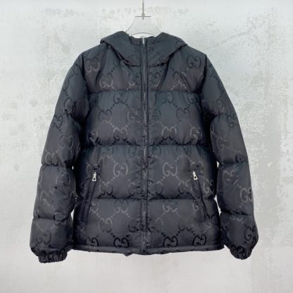 Replica GUCCI MEN'S JUMBO GG CANVAS DOWN JACKET 698710 #3834