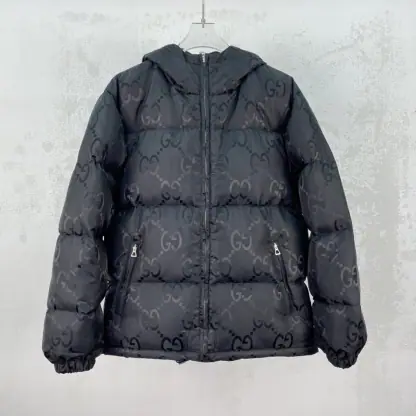 Replica GUCCI MEN'S JUMBO GG CANVAS DOWN JACKET 698710 #3834