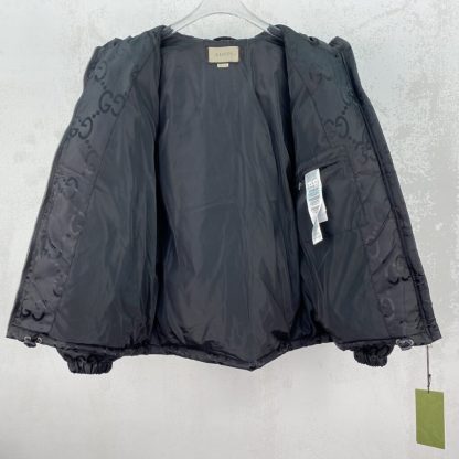  GUCCI MEN'S JUMBO GG CANVAS DOWN JACKET 698710 #3834 - Image 2