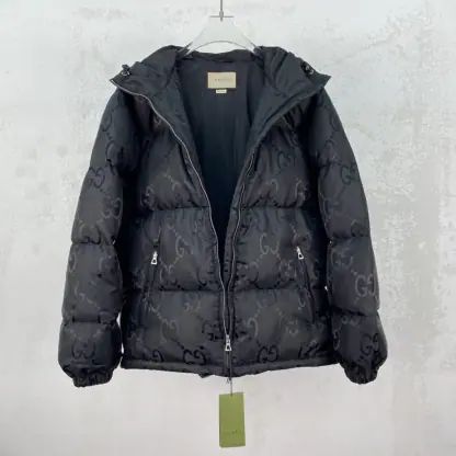  GUCCI MEN'S JUMBO GG CANVAS DOWN JACKET 698710 #3834 - Image 5