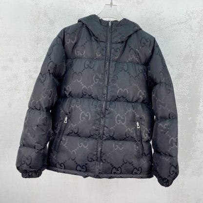  GUCCI MEN'S JUMBO GG CANVAS DOWN JACKET 698710 #3834 - Image 7