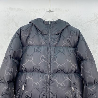  GUCCI MEN'S JUMBO GG CANVAS DOWN JACKET 698710 #3834 - Image 8