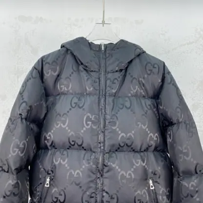  GUCCI MEN'S JUMBO GG CANVAS DOWN JACKET 698710 #3834 - Image 8