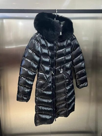 REPLICA MONCLER FULMARUS HOODED DIAMOND-QUILTED LONG DOWN JACKET #3818 - Image 4