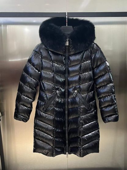 REPLICA MONCLER FULMARUS HOODED DIAMOND-QUILTED LONG DOWN JACKET #3818 - Image 2