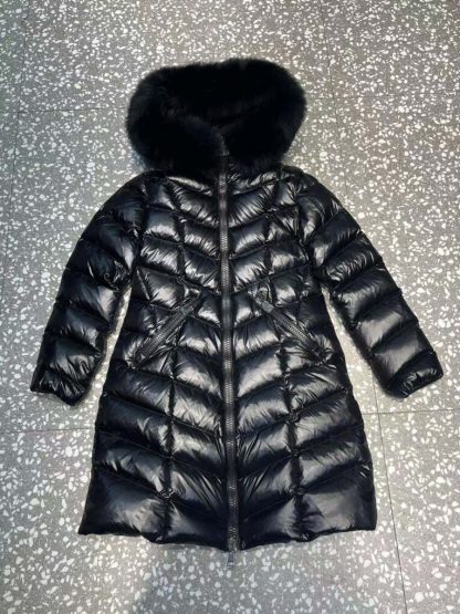 REPLICA MONCLER FULMARUS HOODED DIAMOND-QUILTED LONG DOWN JACKET #3818 - Image 9