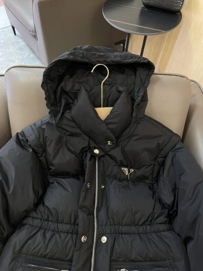  Prada Women's Long Re-Nylon down coat #3846 - Image 6
