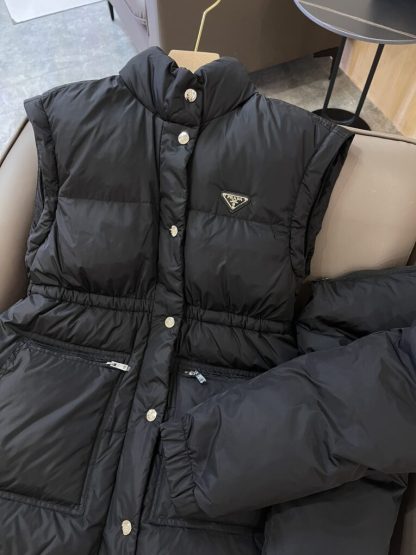  Prada Women's Long Re-Nylon down coat #3846 - Image 8
