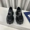  PRADA Brushed leather Monolith loafers Shoes #3866 - Image 7