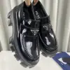  PRADA Brushed leather Monolith loafers Shoes #3866 - Image 5