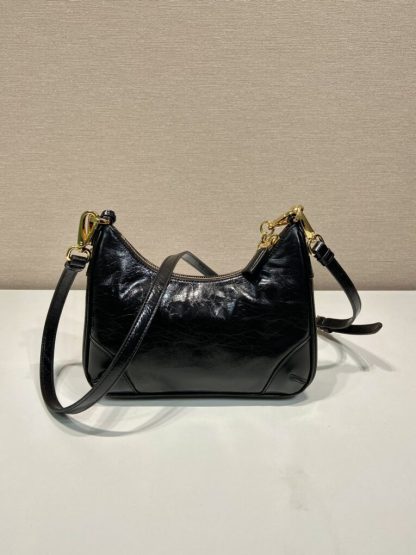  Prada Re-Edition naplak patent leather mini-bag Black 1BC204 #3803 - Image 3