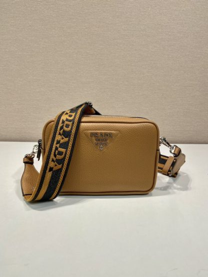 Prada Medium leather bag Caramel Shoulder bag #3807 - Image 4