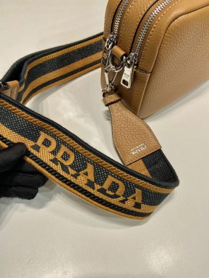  Prada Medium leather bag Caramel Shoulder bag #3807 - Image 8