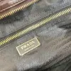  Prada Extra large leather handbag XL Dark Brown #3802 - Image 5