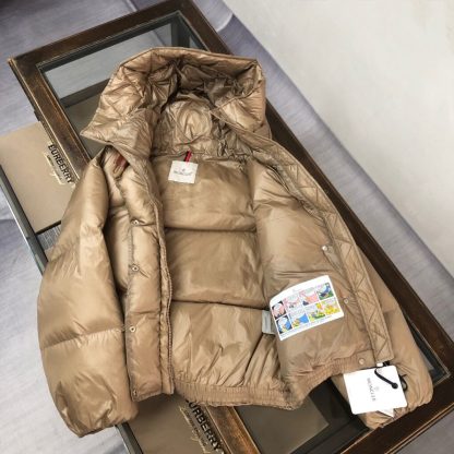 REPLICA MONCLER WOMEN'S BOREY HOODED SHORT DOWN JACKET #3875 - Image 3