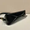  Prada Aimée medium naplak leather shoulder bag Black #3813 - Image 3