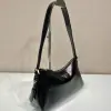  Prada Aimée medium naplak leather shoulder bag Black #3813 - Image 7