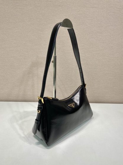  Prada Aimée medium naplak leather shoulder bag Black #3813 - Image 7