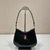Replica Prada Cleo brushed leather shoulder bag Black #3811