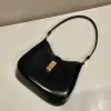  Prada Cleo brushed leather shoulder bag Black #3811 - Image 8