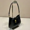  Prada Cleo brushed leather shoulder bag Black #3811 - Image 9