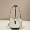 Replica Prada Cleo brushed leather shoulder bag White #3812