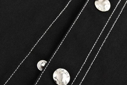  PRADA Stretch cotton shirt black Men #3858 - Image 8