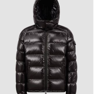 REPLICA MEN'S BLACK MONCLER MAYA HOODED SHORT DOWN JACKET #3762