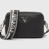 Replica Prada Medium leather bag Black Shoulder bag #3810