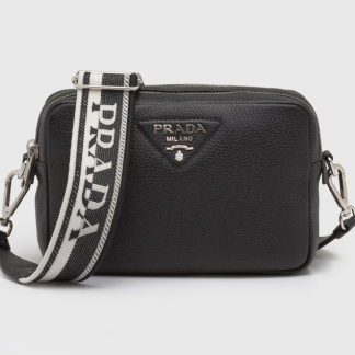 Replica Prada Medium leather bag Black Shoulder bag #3810