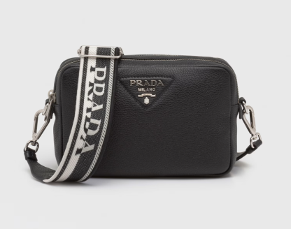 Replica Prada Medium leather bag Black Shoulder bag #3810