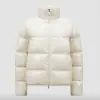 REPLICA MONCLER ABBADIA SHORT DOWN JACKET WOMEN OFF WHITE #3817