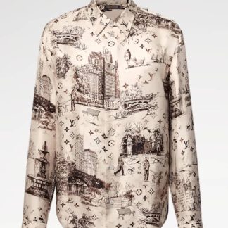 Replica Louis Vuitton Men's Long-Sleeved Silk Shirt #3905