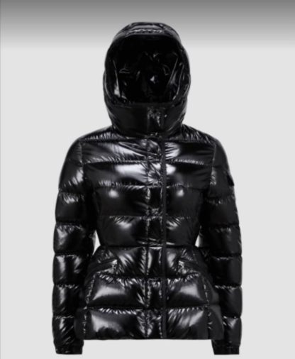 REPLICA MONCLER WOMEN'S BARANTE HOODED SHORT DOWN JACKET BLACK #3876