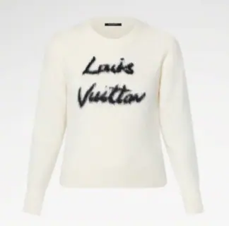 Replica Louis Vuitton Brushed Knit Jumper 1AGHCT White #3988