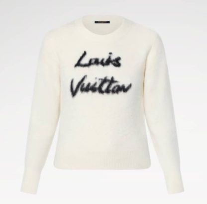 Replica Louis Vuitton Brushed Knit Jumper 1AGHCT White #3988